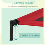 Elevated Pet Bed Cool Cot Dog Cat Portable Folding Home Camping Hammock Foldable