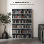 Bookcase Storage Cabinet for up to 480 CDs / 312 DVDs/Blu-rays 89W x 20D x 130.5Hcm