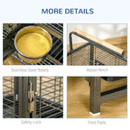 Parrot Cage - Spacious & Portable Carrier - Ideal for Cockatiels, Conures, African Greys