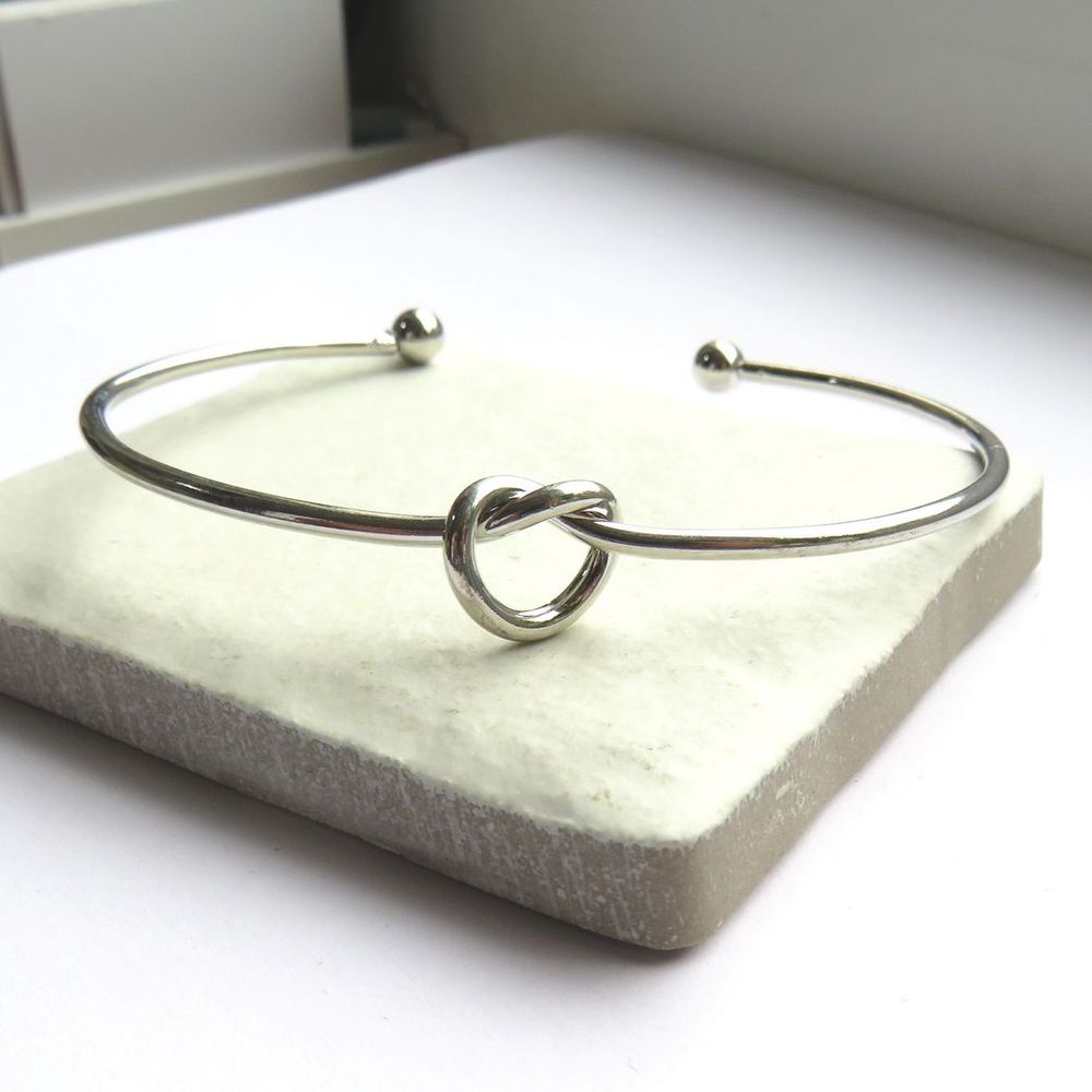 Silver Knot Bangle - Ideal Birthday or Christmas Gift
