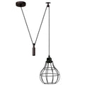 Hanging Pendant Lamp Retro Industrial Vintage Light Black