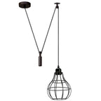 Hanging Pendant Lamp Retro Industrial Vintage Light Black