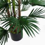 120cm Fan Palm Artificial Tree - Realistic Lifelike Design - for Home Decor