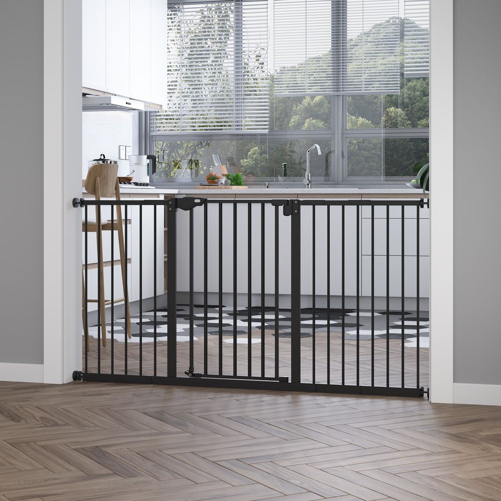 Pet Gate 3 Extensions & Adjustable Screws - Safe & Easy Assembly