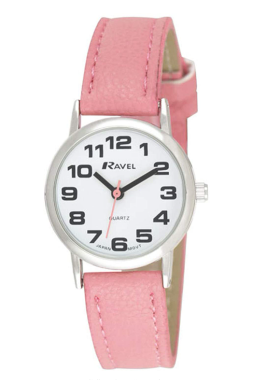Pink Leather Strap Watch - Classic Women's Timepiece.15LA