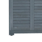 Wooden Garden Storage Shed, 3 Shelves Tool Cabinet