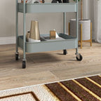 3 Tier Rolling Utility Cart with 3 Mesh Basket