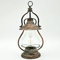 Metal Garden Lantern - Battery Powered, Bulb Included - 49cm