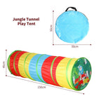 Play Tunnel: Multicoloured Pop Up Jungle Indoor/Outdoor Garden Tents for Kids - Endless Fun