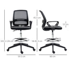 Drafting Chair Tall Office Chair with Adjustable Height and Footrest