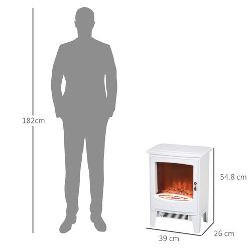 Electric Fireplace Freestanding w/Realistic Flame Effect