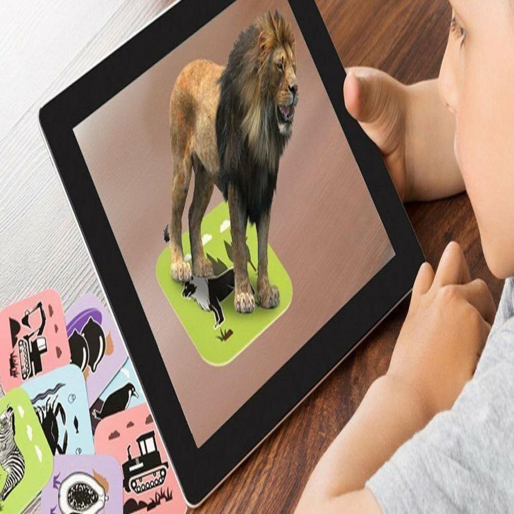 AR Education Cards: 108 Cards + Storage Bag, Fun & Interactive Learning Tool