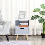 Scandi Nordic Style Bedside Table With Drawer: Classic, Sturdy, Extra Storage - for any Bedroom!