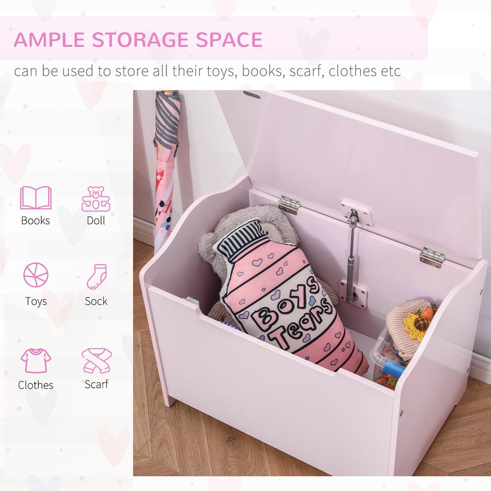 Kids Toy Organizer - 40x60cm Storage Box - Durable & Safe - Pink