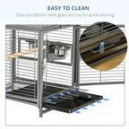 Parrot Cage - Spacious & Portable Carrier - Ideal for Cockatiels, Conures, African Greys
