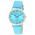 Ladies Classic Brights Leather Strap Watch Bright Blue