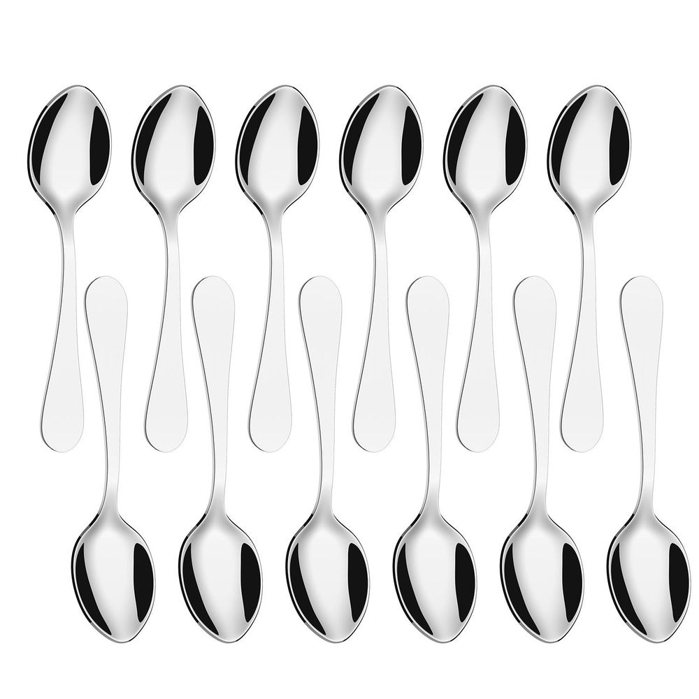 SS Tea Spoons - Elegant, Durable, and Mirror-Polished 12 pcs