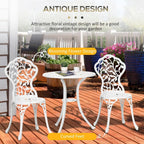Aluminium Bistro Set: Coffee Table + Chair - Outdoor Dining at its Best