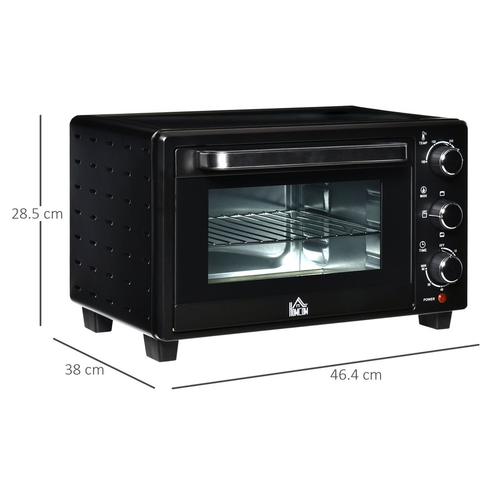 21L Mini Oven, Grill, Toaster Timer, Baking Tray & Wire Rack - 1400W