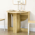 Folding Dining Table Foldable Drop Leaf Dinner Table for Kitchen