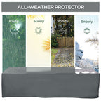 Waterproof & UV Resistant 200x73cm Garden Furniture Cover - Oxford Fabric