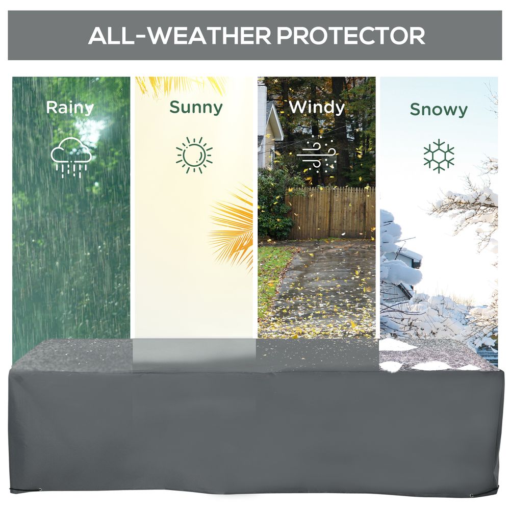 Waterproof & UV Resistant 200x73cm Garden Furniture Cover - Oxford Fabric