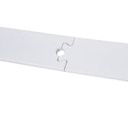 Steel Sliding Door Track Kit - 6ft, White