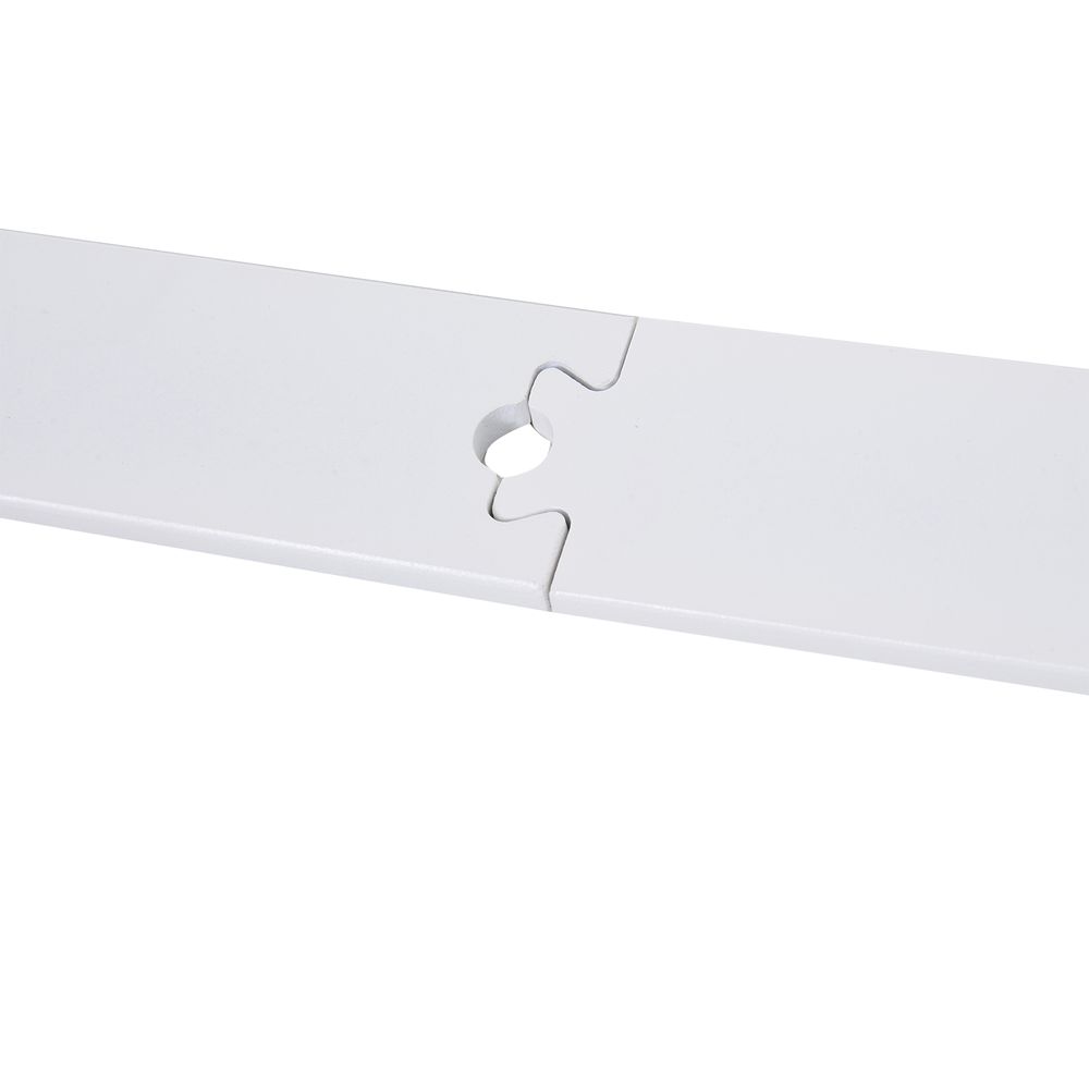 Steel Sliding Door Track Kit - 6ft, White
