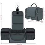 TOILETRY BAG - D.GREY - Travel Organizer with Multiple Compartments and Practical Design