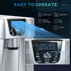 Ice Maker Machine and Water Dispenser No Plumbing Required Silver