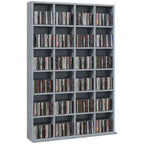 Bookcase Storage Cabinet for up to 480 CDs / 312 DVDs/Blu-rays 89W x 20D x 130.5Hcm