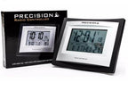 Radio Controlled Wall Desk Clock, Day/date, Temperature Digital Display Alarm Clock Precision