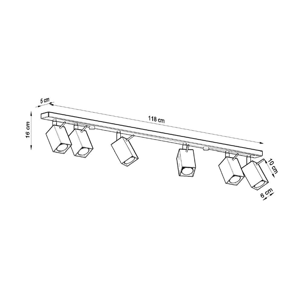 Steel Ceiling Lamp - Modern Design, GU10 Bulb - Industrial Style Décor - Best Value