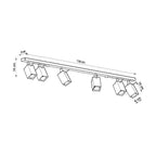 Steel Ceiling Lamp - Modern Design, GU10 Bulb - Industrial Style Décor - Best Value