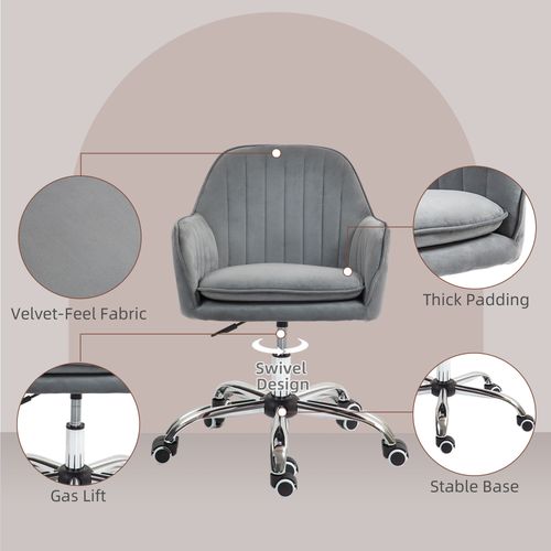 Office Chair, Swivel Desk Chair w/ Adjustable Height