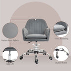 Office Chair, Swivel Desk Chair w/ Adjustable Height