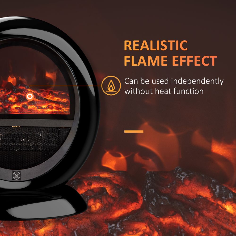 Free standing Electric Fireplace Heater Rotatable Head Overheating Protection