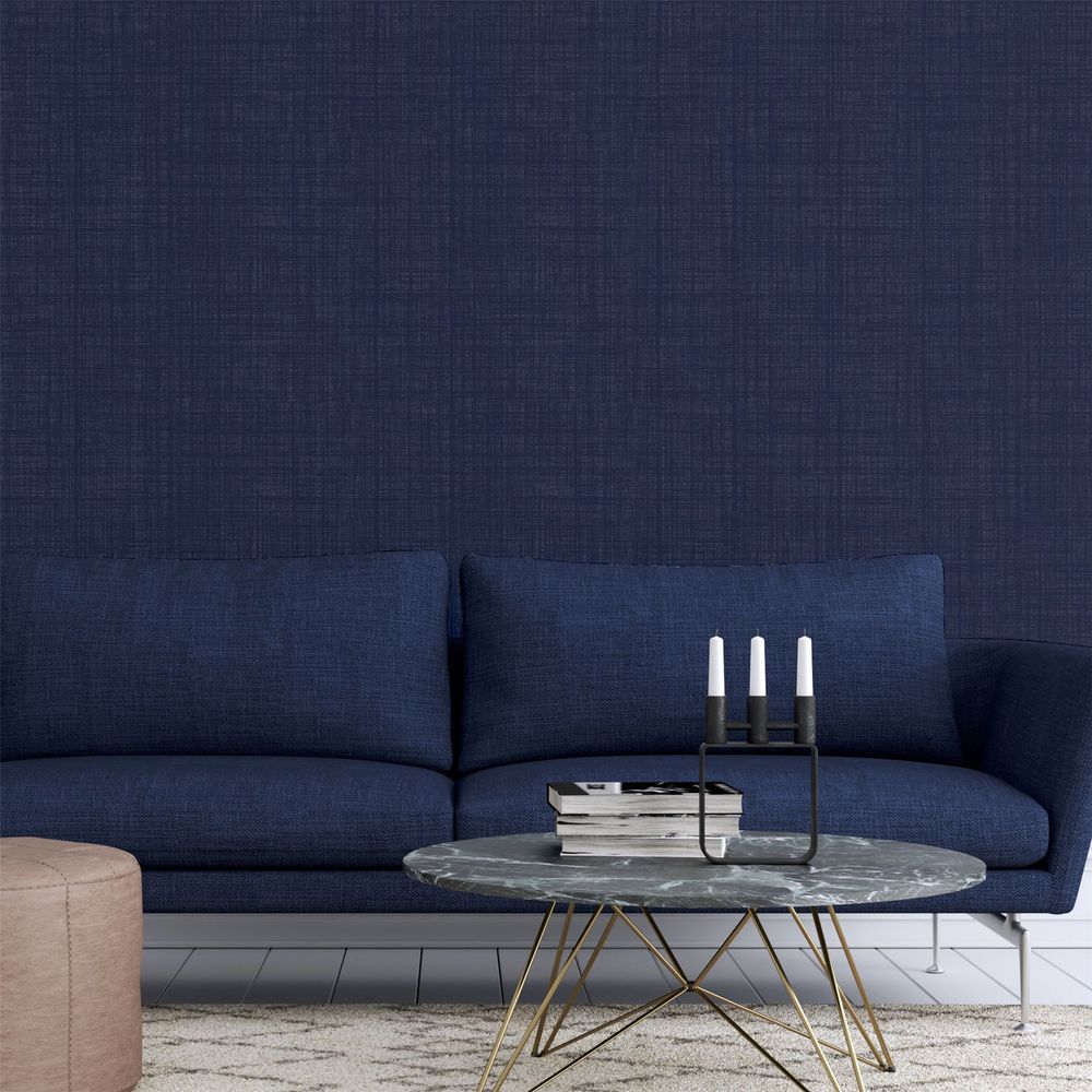 Textured Fabric - Navy Weave