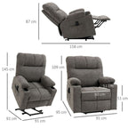 Heavy Duty Riser and Recliner Chair Lift Chair for the Elderly, Grey
