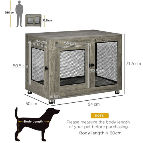 Dog Crate with Cage Detail