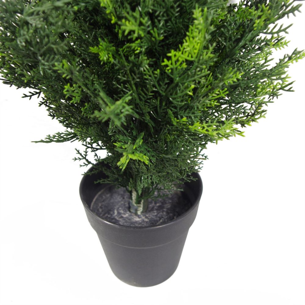 60cm UV Resistant Artificial Cedar Cypress Topiary - Pair