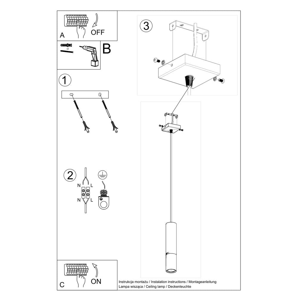 Pendant lamp steel modern Design GU10