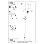 Pendant lamp steel modern Design GU10