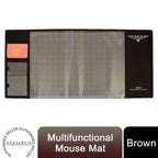 Multifunctional & Eco-friendly Office Desk Mouse Mat - Brown
