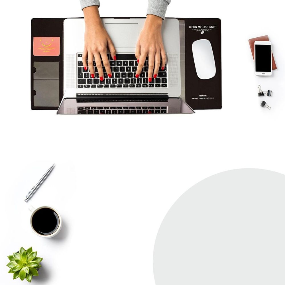 Multifunctional & Eco-friendly Office Desk Mouse Mat - Brown
