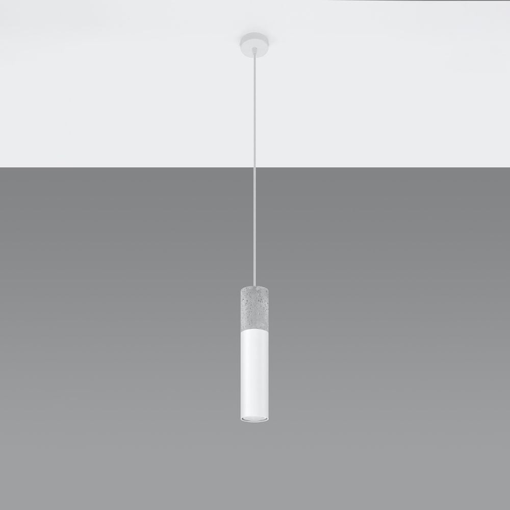 Modern Pendant Lamp: Steel & Concrete Design - GU10