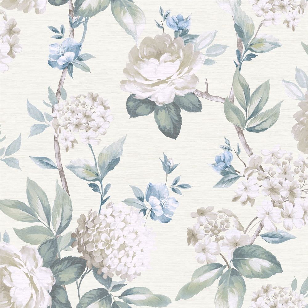 Keeka Floral Blue Cream