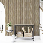 Natural Wood Slat Panel - 12in Decorative Wood