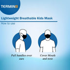 Lightweight Breathable Reusable Face Mask for Kids - Black