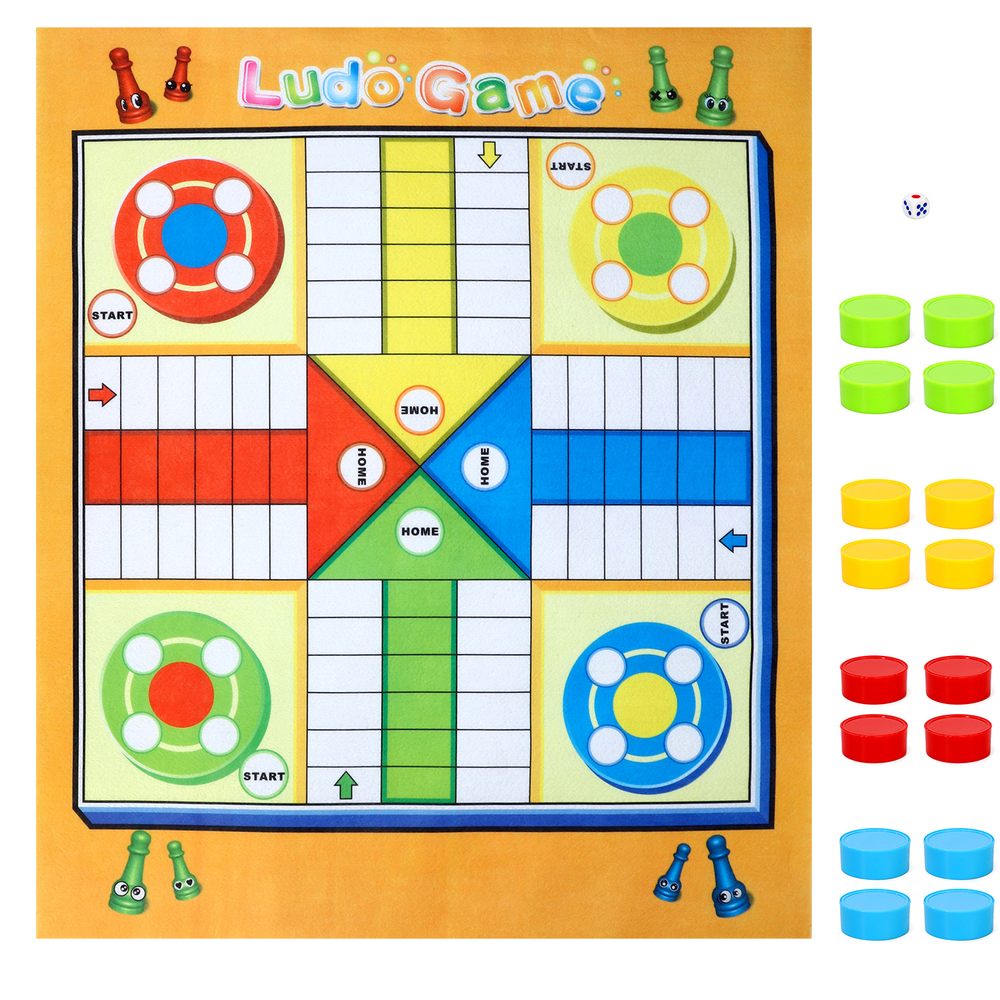 Classic Board Games Set - Fun and Educational Toy for Hours of Family Entertainment - Quality Ludo